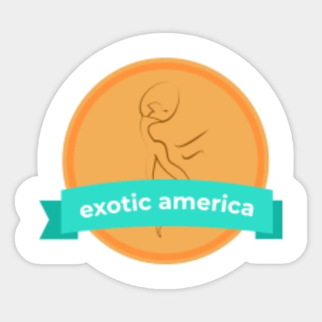 Exotic America Sticker by Gnanadev